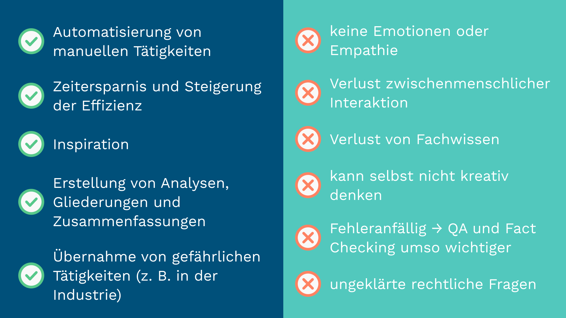 Vorteile und Nachteile von KI