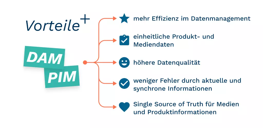 Vorteile Nutzung von PIM und DAM System zusammen