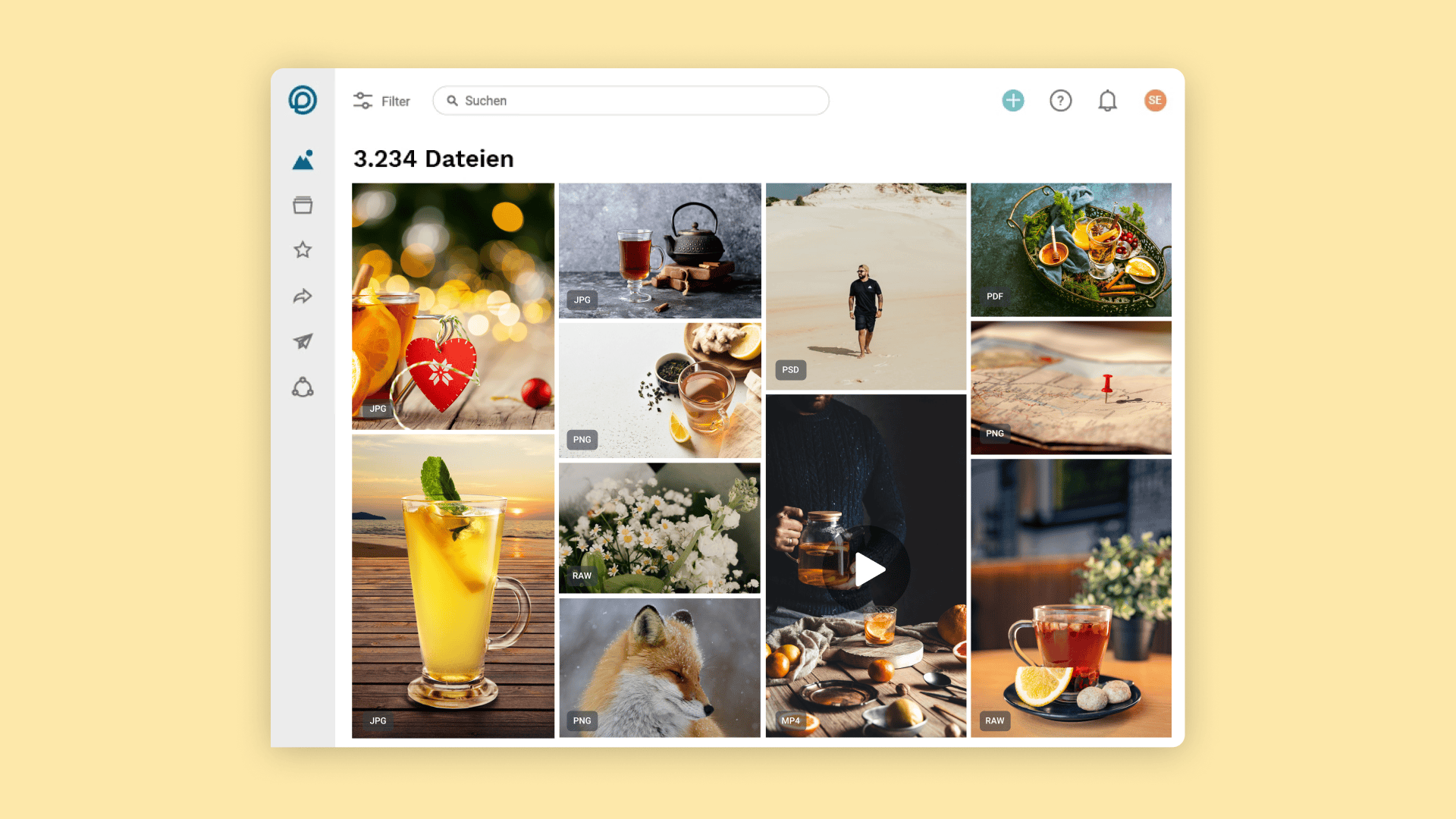 Screenshot aus dem pixxio User Interface - Relaunch