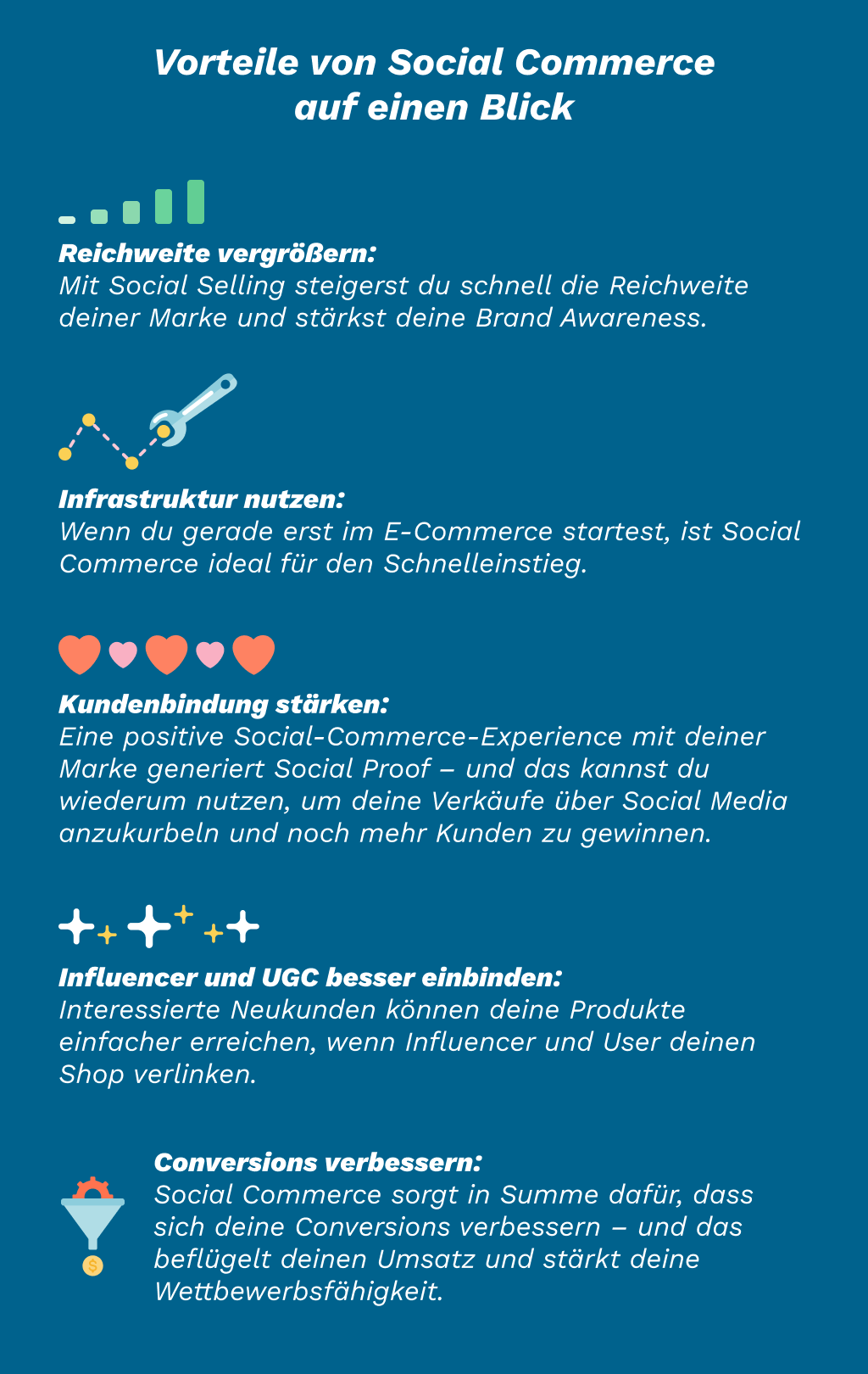 Die Vorteile von Social Commerce auf einen Blick