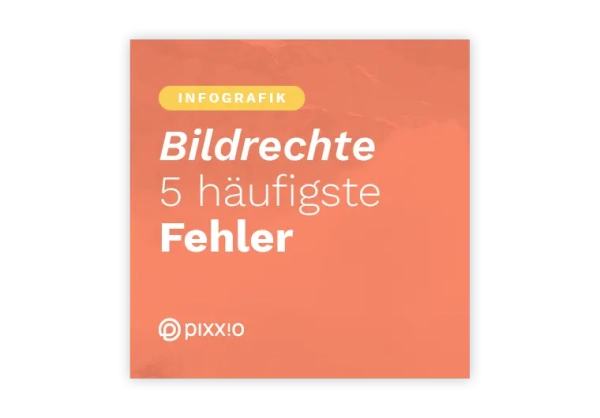 Häufigste Fehler bei Bildrechten - Infografik
