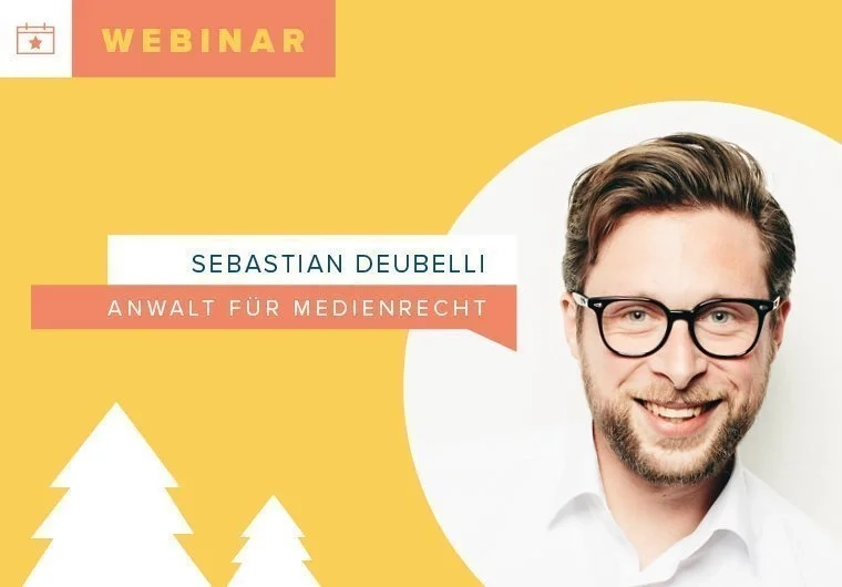 Was muss ich bei Bildrechten bei Veranstaltungen beachten? - Webinar Marketing mit Anwalt Sebastian Deubelli